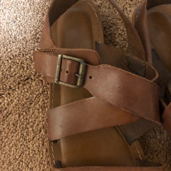 Bella Vita Brown Leather Sandals made in Italy - Picture 2 of 3